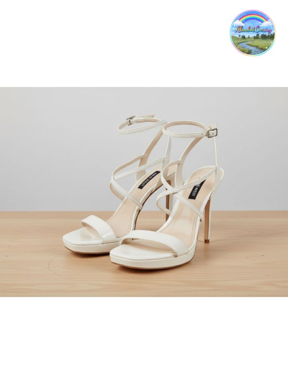 Nine West Zadie Heeled Sandal Stiletto Open Toe Ankle Strap Wedding Evening